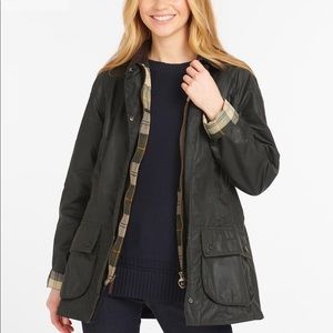 Barbour Womens Wax Jacket Olive Sage US 6 / UK 10